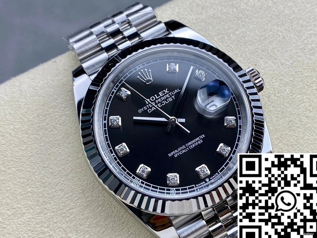 Clean Black Dial Factory Datejust Rolex M126334-0012 0707